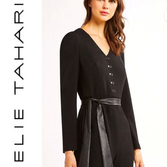 Elie Tahari Campbell Jumpsuit Size 6 - Picture 1 of 10